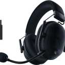 Razer BlackShark V2 Pro Wireless Gaming Headset: THX 7.1 Spatial Surround Sound - 50mm Drivers - Detachable Mic - for PC, PS5, PS4, Switch, Black