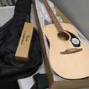 Fender California Debut Redondo Series Acoustic Guitar Pack, Beginner Guitar, Includes Gig Bag, Stand, and More, Natural