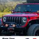 Nilkatss Aluminum Alloy Phone Mount for 2024+ Jeep Wrangler JL/JLU/4XE & Gladiator JT, 360 Adjustable 2024-2025 Wrangler Cell Phone Holder, Fits Secure 4.7"-6.8" Phone Including iPhone/Samsung