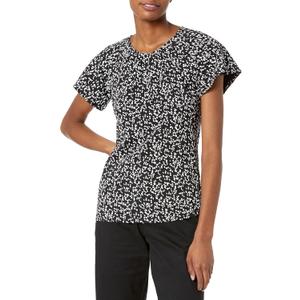 Amazon Essentials Women's Regular-Fit Cape Sleeve Open Crewneck T-Shirt 
X-Small