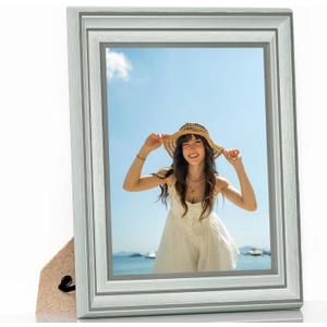 Abtgt 8x10 Picture Frame, Made of High Definition Glass 8 x 10 Green Photo Frame, Suitable for Hanging or Tabletop Display, Frames for Home Dcor.