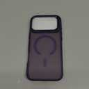 for iPhone 17 Pro Max Case with Stash Lens Stand and 9H Screen Protector, Compatible with MagSafe, Military-Grade Drop Protection Phone Case for iPhone 17 Pro Max, 360° Full Protection, Purple