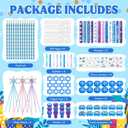 Winter Wonderland Party Favors Set with Snowflake Wands, Stamps, Pencils, Teen Party Supplies and Decorations (frozen party-122)