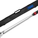 3/4-Inch Drive Torque Wrench, 70-370ft.lb Dual-Direction Adjustable High Accuracy Torque Wrench 3/4 Drive, 3% Click with Buckle for Car Trucks Oil Rigs Off-Road Equipment