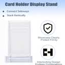 3-Pack Modular PSA Card Display Stand - Horizontal or Vertical Stackable Acrylic Holder for Sports Cards, Trading Cards, PSA Card Case Graded Card Display