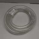 PVC Reinforced Hose 5/8"id x 10ft Suction Hose Clear Steel Wire Tubing Heavy-duty Spiral Steel Flexible Hose,Drain Fuel Oil Gas Water for Marine Bilge Pump Pond Spa