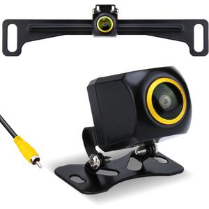 Ecocstm Backup Camera, Reverse Camera for Car, AHD 1080P Back Up Cameras, Metal Housing 170 Degree Wide View Angle License Plate Backup Camera, IP68 Waterproof Rear Camera for Truck SUV RV