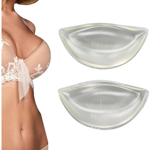 Clear Silicone Bra Inserts - Triangle Gel Breast Inserts Enhancers Waterproof Push Up Pads Bra for Bikini Swimsuit