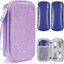 3 x Medineed Custom-Fit Travel Case for 2 Zepbound Pen, TSA Approved | 2PCS 80g Reusable Ice Pack, Fits Opened and Sealed Pen, Insulated Tirzepatide GLP-1 Medicine Organizer, EVA Shock-resistant