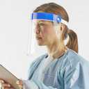 hand2mind Wrap-Around Safety Face Shield, Facial and Eye Protection from Spray, Splashes, & Dust, Personal Protective Equipment 200 pcs/case