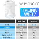 Wall Mount for TP-Link Deco BE63/ BE65/BE10000 Mesh Wi-Fi 7 System, Sturdy Metal Made Mount Stand Holder, Space-Saving Wall Hanging Bracket Holder Come with Cable Organizer Bracket (White-1Pack)