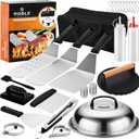 27 PCS Griddle Accessories Kit, Flat Top Grill Accessories Set for Camping, Professional Griddle Spatula Set with Melting Dome, Burger Press for Outdoor BBQ Cooking