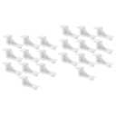 20pcs Plastic Refrigerator Divider Over Fridge Storage Shelf Clips Commercial Fridge Shelf Hooks Replacement