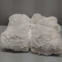 Cozy Bliss Faux Fur Throw Blanket for Couch, Fuzzy Soft Plush Thick Bubble Blanket for Sofa Bedroom Living Room, 60 * 80 Inches Cream White