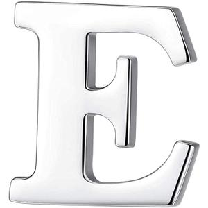 6 Pack Monogram Alphabet Letter E Brooch Pins, 0.8 inches Silver Initial Clothespins Lapel Pin Badge Collar for Men and Women Crafts, Custom Name, Accessories, Embellishment