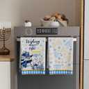 XCHI Hanukkah Snowman Chanukah Menorah Snowflakes Kitchen Towels Dish Towels 18x26 Inch Home Kitchen Decorations Hand Towels Set of 2 Drying Dishcloth