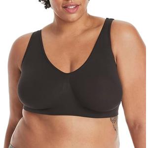 Hanes Women's Cozy Wireless Bra, Full-Coverage Pullover Bra, Seamless T-Shirt Bra 3XL