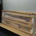 Falling in Art Studio H-Frame Easel with Tilting & Flat Position, Natural, 77 inches
