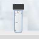 Sediment Water Filtration System with Clear 2.5X 10" Housing 3/4 "Ports, Removes Dirt, Sand, Silt and Rust