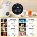 8-IN-1 IAGREEA Nut Milk Maker Machine, 35 oz Soy Milk Maker, Oat, Soy, Plant Based and Dairy Free Beverages, Juice, 2H Keep Warm Countertop Blender, 10 Blades, 12H Delay Start, BPA-Free, Self-Cleaning