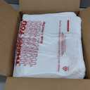 Fuxury 500 Count - Thank You Plastic T-shirt Bags White with Handles (11.5" x 6.5" x 21"), Grocery, Take Out, To Go, Restaurants, Convenience Store,Retail Shopping Bags in Bulk for Small Business