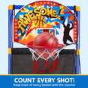 JOYIN Sports Toy LED Lightscore Arcade Basketball Game Set for Kids Ages 3–12– Includes Electronic Scoreboard, Cheer Sound Effects, 4 Balls & Hoop | Indoor/Outdoor for Kids | Easy to Assemble