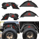 Front & Rear Inner Fender Liners Wheel Cover Fit for 2007-2018 Wrangler JK JKU 4WD (4-Door/2-Door)