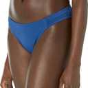 Amazon Essentials Women's Side Tab Bikini Swimsuit Bottom (X-Large, Deep Blue)