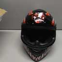 MotuoMr BSDDP Unisex-Adult Full Face Motorcycle Helmet DOT Approved Motorbike Moped Street Bike Racing Crash Helmet with Graphic (Red Venom, Large)