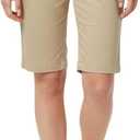 French Toast Young Women's Juniors Stretch Twill Bermuda Shorts