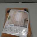 2 x Linen Blended Sheer Curtains & Drapes - 84 Inches 2 Panels Set | Light Filtering & Semi-Sheer Privacy Protection, Grommet Top, Fits Living Room and Bedroom, 54 Inches Wide, Burnt Orange