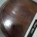 Angel Shield Durable Wood Veneer Natural Toilet Seat Metal Hinged Easy Clean Anti-scratch American Standard(Round,Dark Walnut)