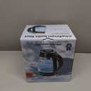 Chefman Electric Kettle, 1.8L 1500W, Hot Water Boiler, Removable Lid for Easy Cleaning, Auto Shut Off, Boil-Dry Protection, Stainless Steel Filter, BPA Free, Borosilicate Glass Electric Tea Kettle (Black)