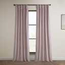 HPD Half Price Drapes Heritage Plush Velvet Curtains 108 Inches Long Room Darkening Curtains for Bedroom & Living Room 50W x 108L, (1 Panel), Mauve