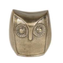 Owl Vintage Solid Brass Sitting Owl Paperweight Figurine