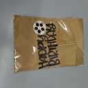 Soccer Happy Birthday Cake Topper - Black Glitter Soccer Party Decorations Supplies, Perfect for Birthday/Soccer Theme Party, Photo Booth Props