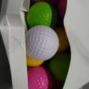 Junkin 24 Pcs Foam Golf Practice Balls Realistic Feel and Flight Training Sport Balls Elastic Soft Foam Golf Balls for Indoor or Outdoor Backyard Training