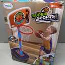 4 in 1 Basketball Hoop for Kids 1-3, 3-5, Toddler Basketball Goal and T Ball Set, Adjustable Basketball Hoop, Indoor Outdoor Sports Toys, Birthday Gifts for Kids Boys 1 2 3 4 5 Years Old