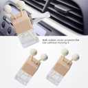 2PCS Car Essential Oil Diffuser,Interior Car Accessories Empty Essential Oil Diffuser Bottle,Refillable Empty Glass Perfume Bottles with Vent Clip,Wooden Cap and Stick,Fits Most Vehicles (2pcs) (1 Count (Pack of 1))