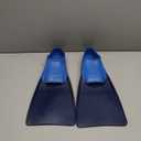 Sporti Adult-Kids Swim Fins for Pool Lap Swimming - Long Floating Fins for Swimming & Snorkeling - Swim Flippers for Training (M 7-8 / W 8-9, NavyBlue)