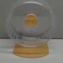 Niteangel Silent Hamster Exercise Wheel - Dual-Bearing Quiet Spinning Acrylic Hamster Running Wheel for Hamster Gerbils Mice Degus Or Other Small Animals (Medium - Wider Version)