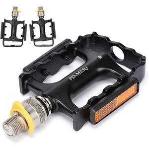 Quick-Release Folding Bike Pedals, Aluminum Alloy Bearing Pedals for Mountain & Folding Bikes, Anti-Slip Design, Durable & Lightweight