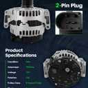 New Alternator Fits for Mercedes-Benz: CL550, CLK550, CLS550; G550, GL550, GL450; S550, SL550, SLK350; E350, E550; ML350, ML550; R350. Replace 0121715114