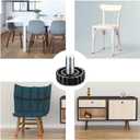 2 x caution 16Pcs M8 Screw in Furniture Glide Leveling Foot Adjustable Feet Glide Leveler Furniture Legs