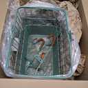 Retrospec Apollo Detachable Front Bike Basket Steel Half-Mesh with Integrated Detachable Hooks and Built-In Handle, Easy Assembly and Portability for Bicycles (Matcha)