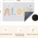 Summer Beach Door Mat, Aloha Tropical Coastal Doormat Outdoor Indoor Entrance Porch, Beach Outdoor Mat, Summer Ocean Beachy Welcome Mats for Front Door, 17x30 Inch