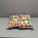 Pillow Perfect Bright Floral Indoor/Outdoor Accent Throw Pillow Plush Fill, Weather, and Fade Resistant, Lumbar - 11.5" x 18.5", Blue/Purple Gregoire 2 Count