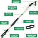 RESTMO 36 Long Watering Wand, Metal Garden Hose Wand with 180 Swivel Head and 10 Spray Patterns, 3ft Heavy Duty Hose Nozzle Sprayer with Thumb Flow Control, Ideal to Water Hanging Baskets, Shrubs