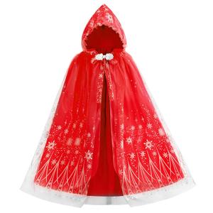Hulaha Girls Elsa Cape Kids Play Cloak Costume Girls Queen Princess Cape M