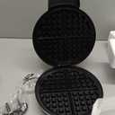 Cuisinart Waffle Maker, 1250W Round Classic Waffle Iron, 5-Setting Adjustable Browning Control, WMR-CANAS, Brushed Stainless